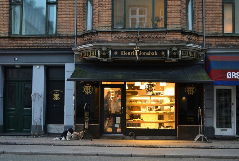 Bakery storefront on a city street